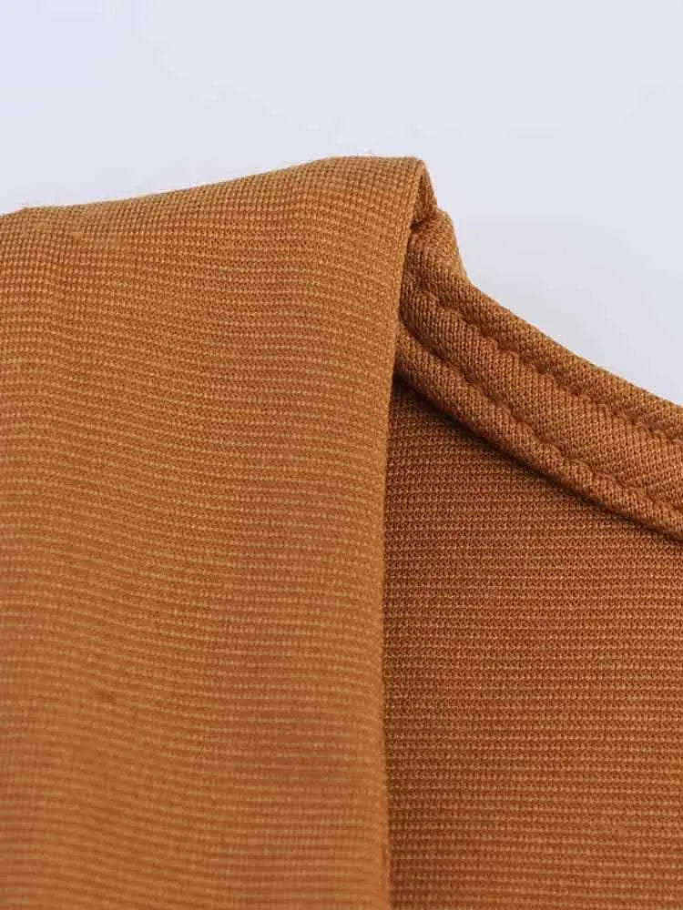 Stylish Women's Long Jumpsuit Comfortable Versatile Casual One-Piece Outfit with Simple Elegant Design