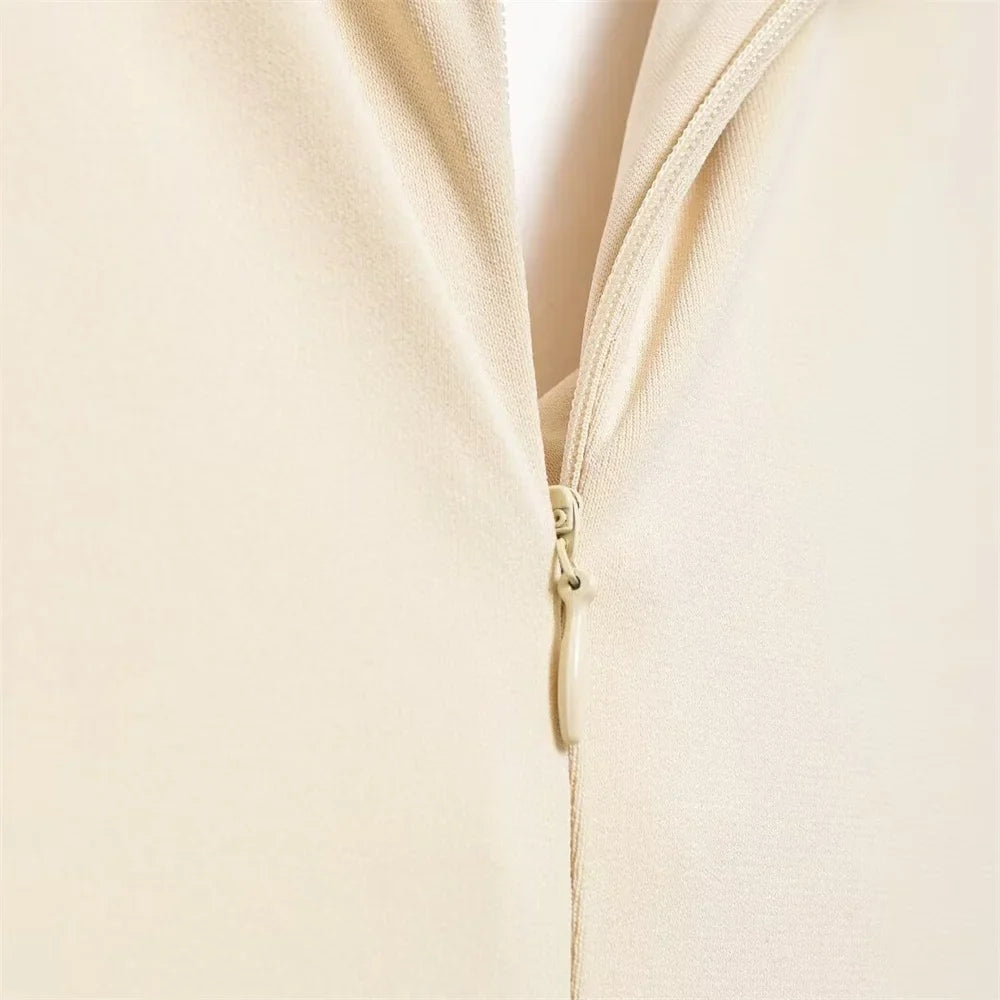 Sleeveless Summer Dress For Women Slimming Round Neck