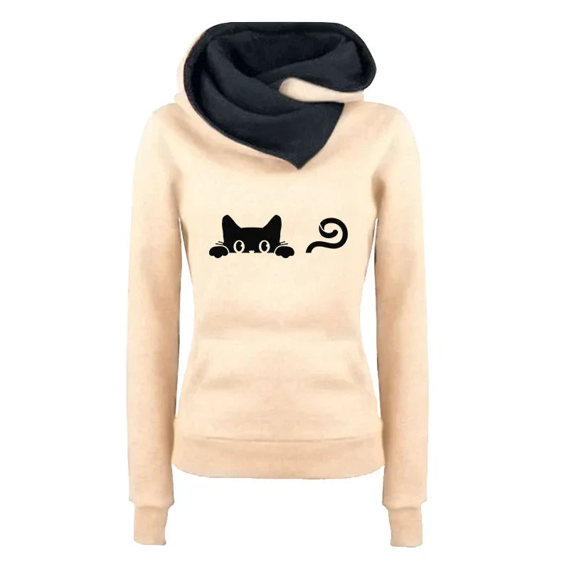 Casual Women's Long Sleeve Tracksuit Hoodie and Sweatpants Set Comfortable Single Piece Jogging Sportswear for Outdoor and Daily Wear