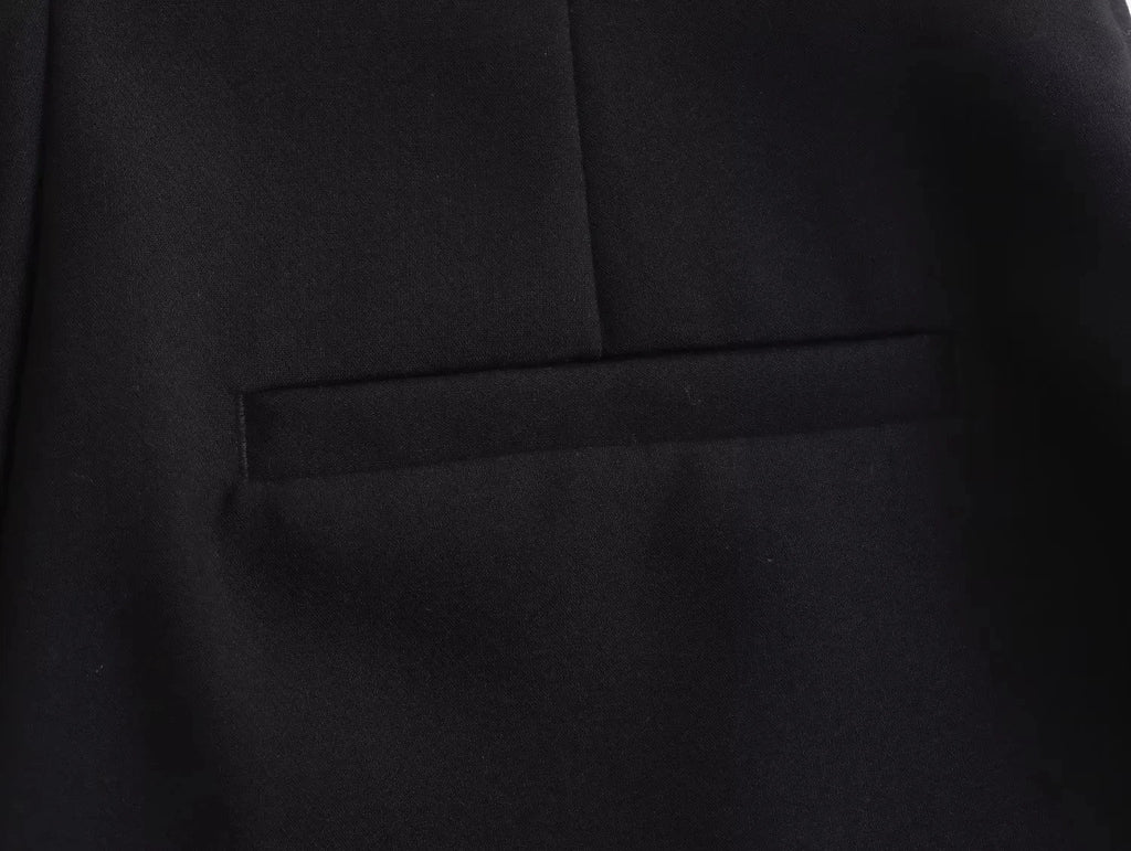 Casual Solid Color V Neck Sleeveless Single Breasted Vest With Elegant Mid Waist Wide Leg Pants Set