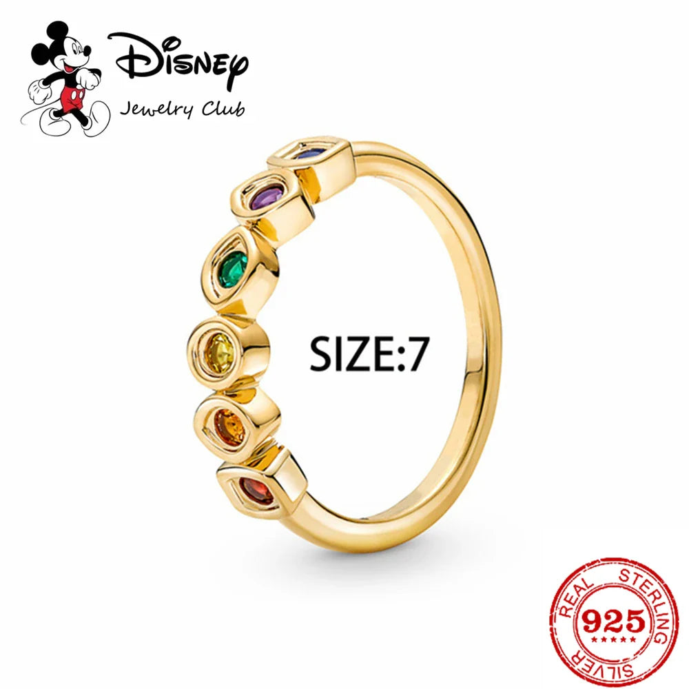 925 Sterling Silver Mickey Minnie Charm Beaded Fit Snake Bracelet DIY Ladies Jewelry