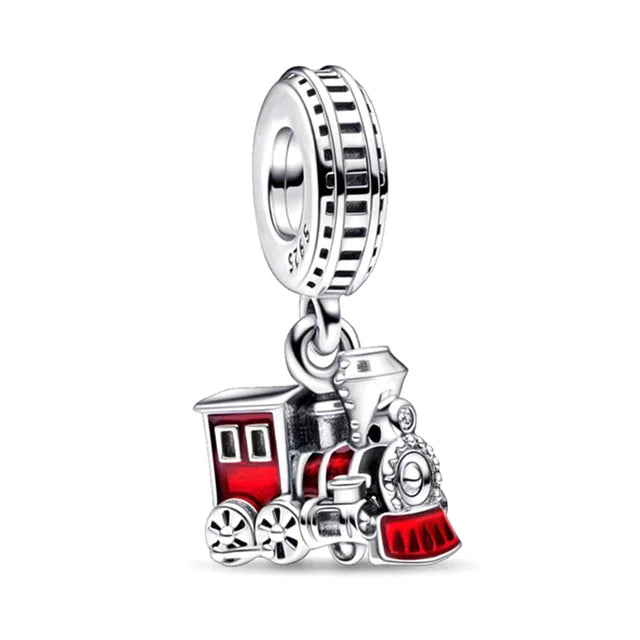 Mickey Mouse Minnie Mouse Sterling Silver Charm Beads for Bracelets