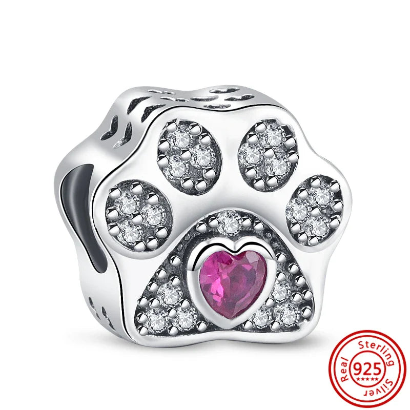 Fit Pantaro Peacock Cake Teeth Butterfly Crown S925 Silver Charms Beads Fine Jewelry for Women Gift