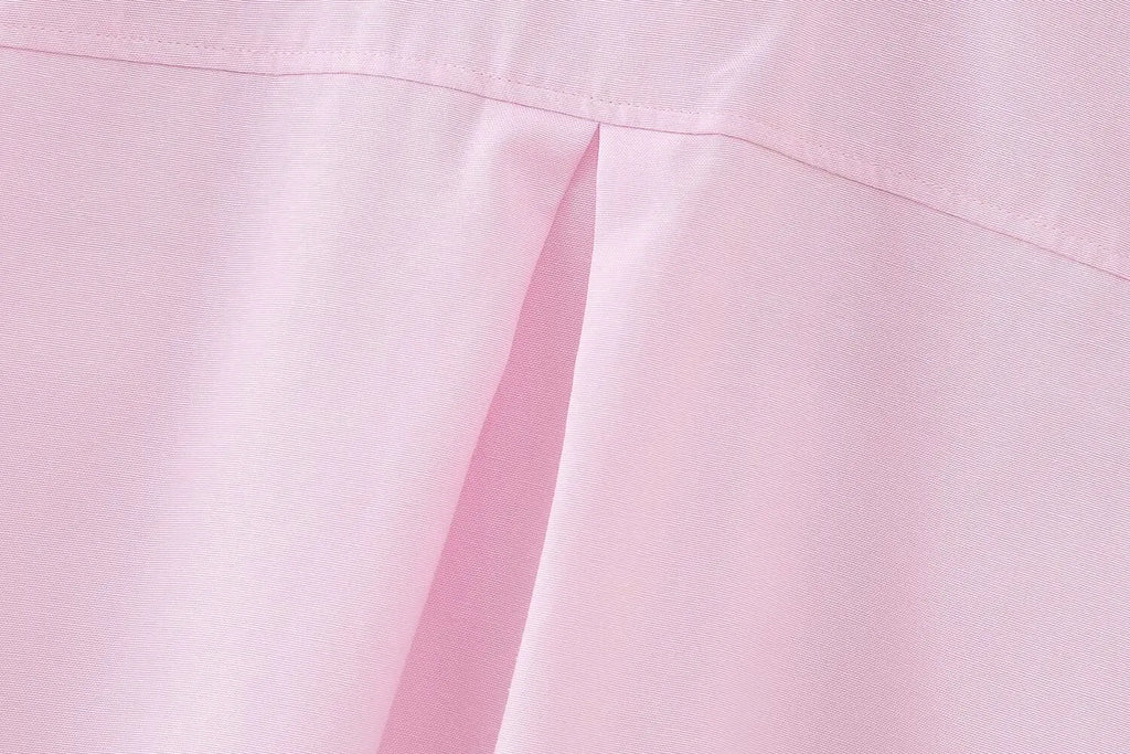 Elegant Patchwork Blouse for Women Long Sleeve Single Breasted Lapel Shirt Chic Short Top