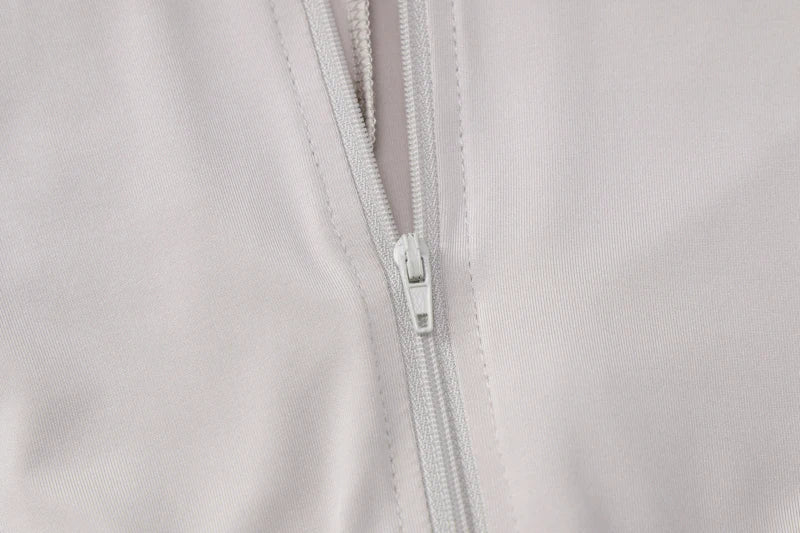 Women's Sleeveless Zipper Neck Sexy Bodycon Jumpsuit One Piece Stylish Summer Streetwear Party Gym Romper Overalls