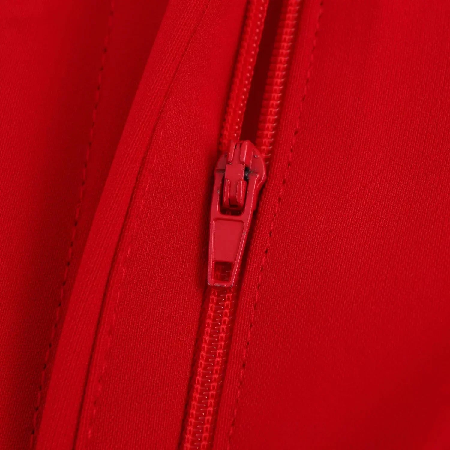 Red Vest Blazer Set For Office Lady With Wide Leg Pants