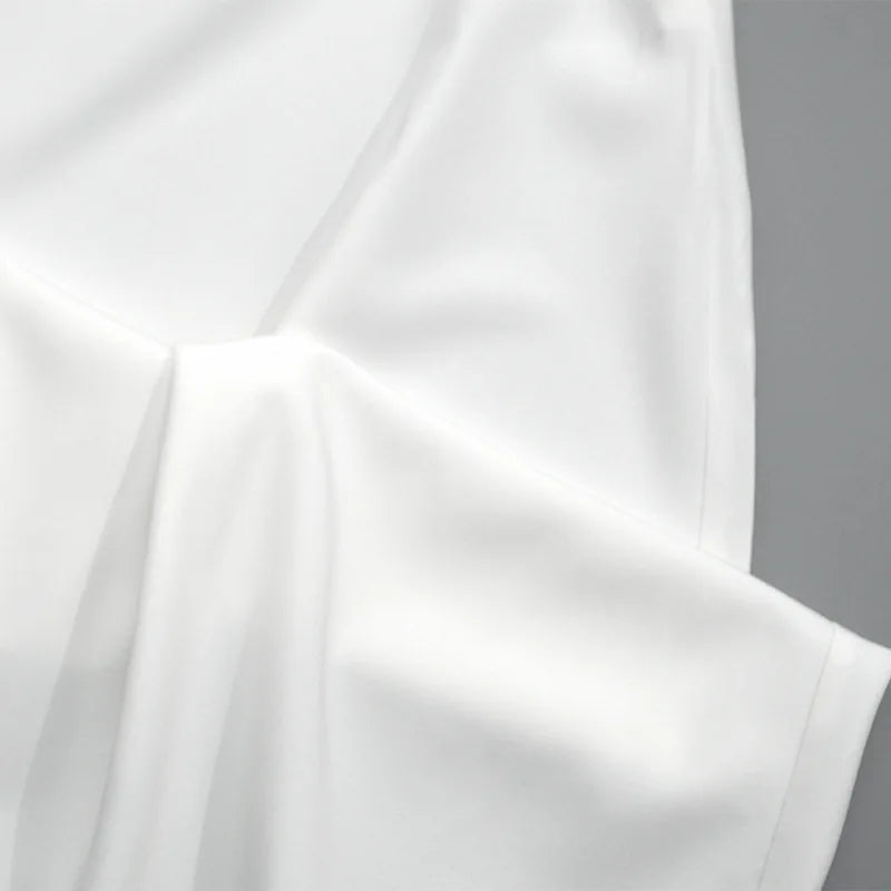 Solid Square Neck Sleeveless Suspender Dress For Women Long