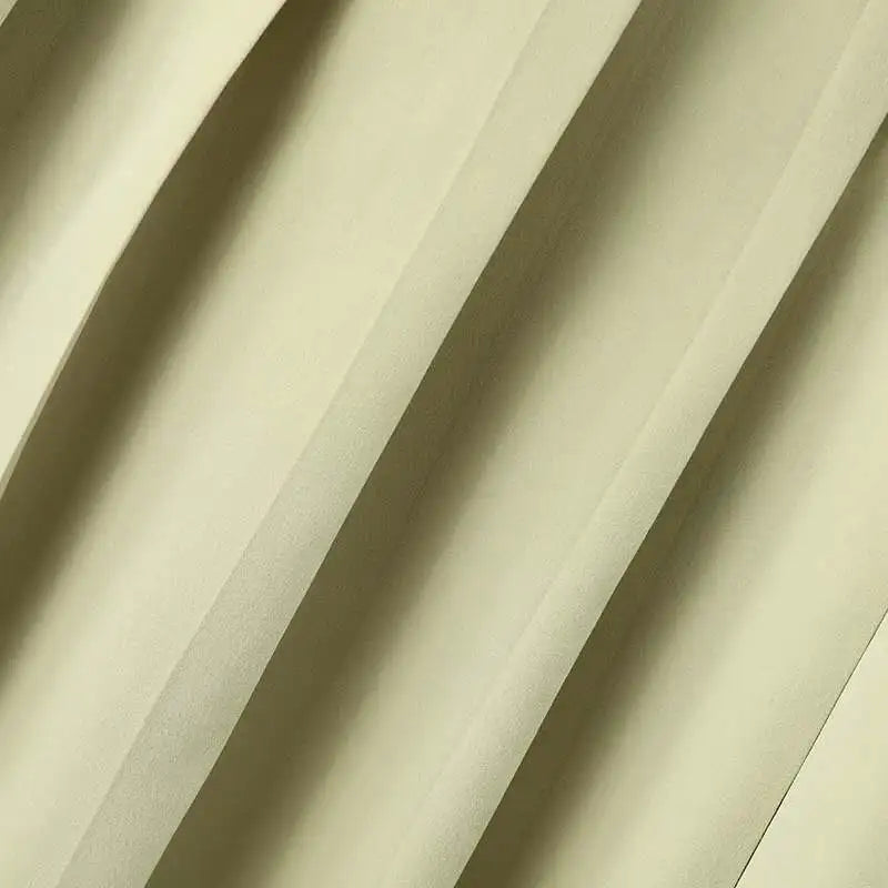 Pleated Button Mini Dress With Tank Sleeveless O Neck