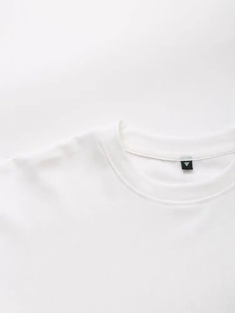 Women's Solid Casual T Shirt and Pant Set with Short Sleeves and Lace-Up Side Pockets