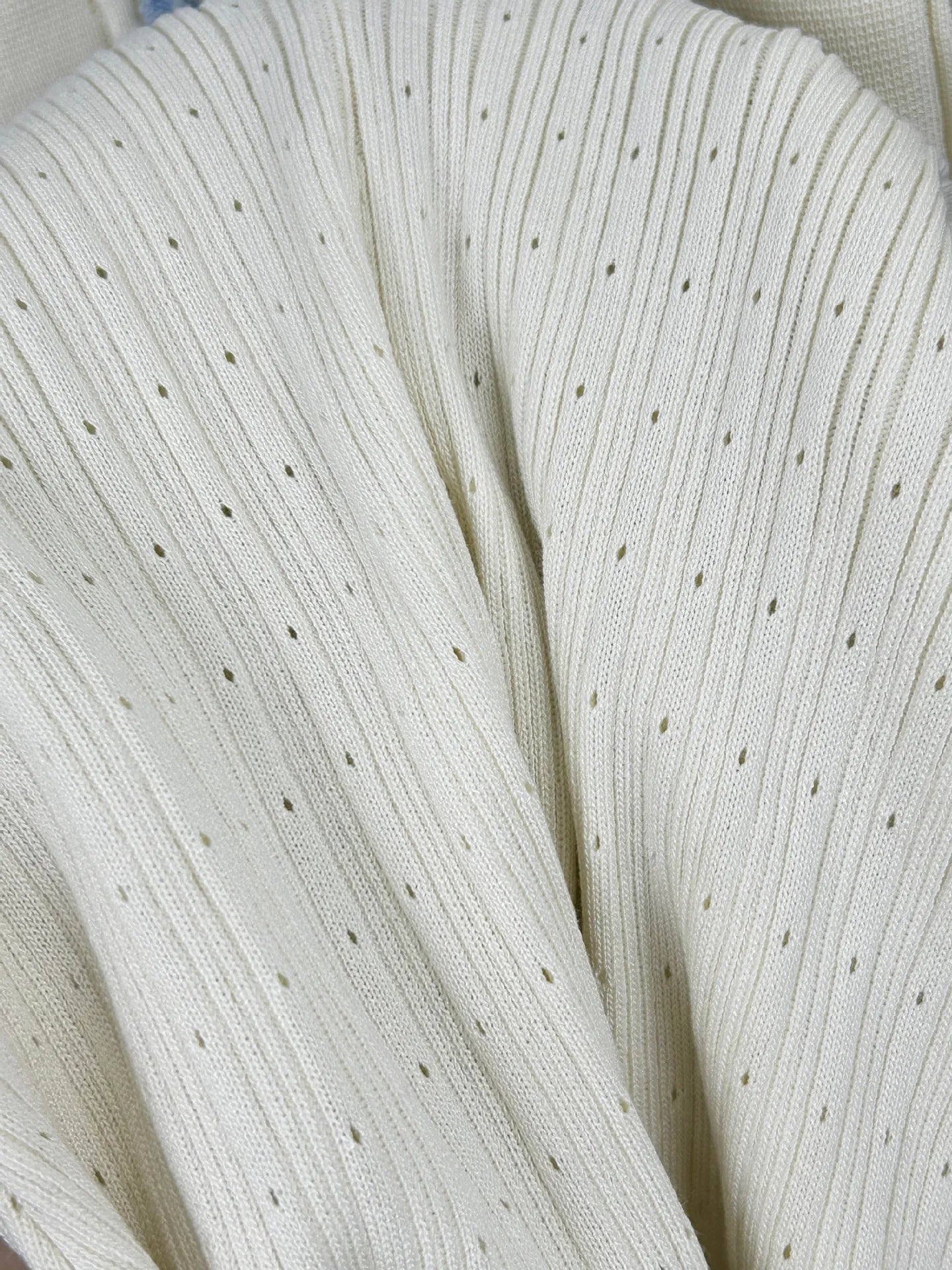 Elegant Denim Patchwork Knitted Long Dress With Pockets