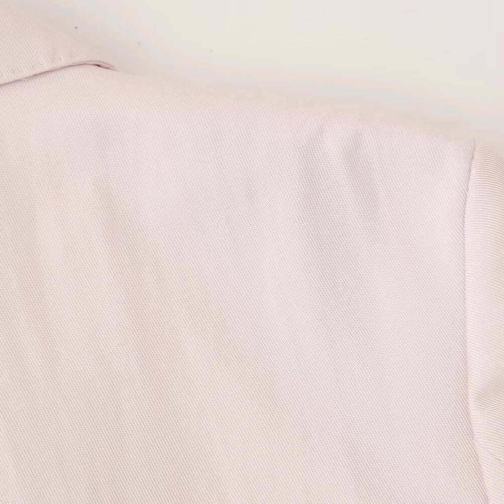 Pink Draping Casual Double Breasted Women's Commuter Suit Coat with Straight Leg Pants