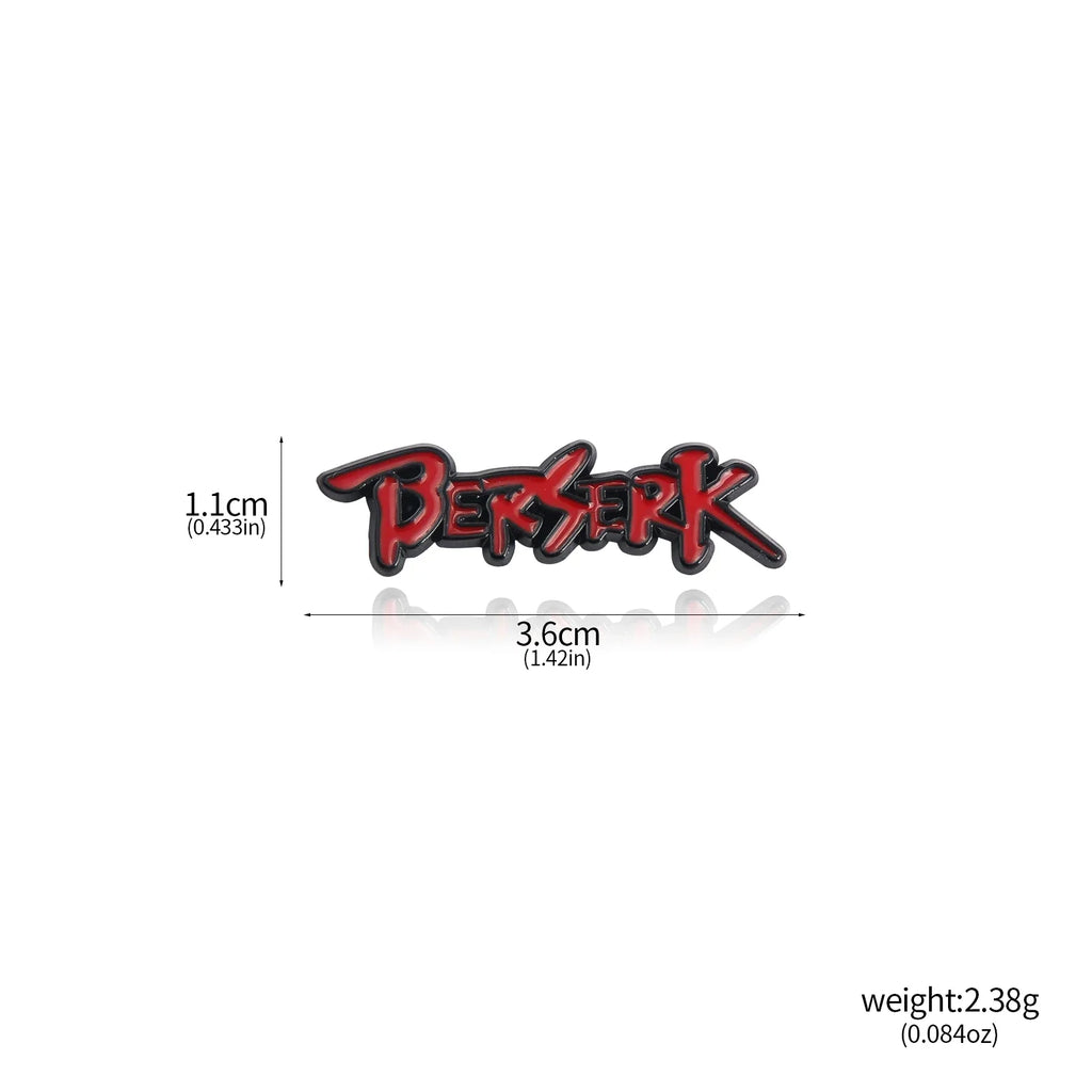 Anime Red Skull Keychain Berserk Warrior Griffith Guts Keyring Cosplay Prop Gift for Men and Women