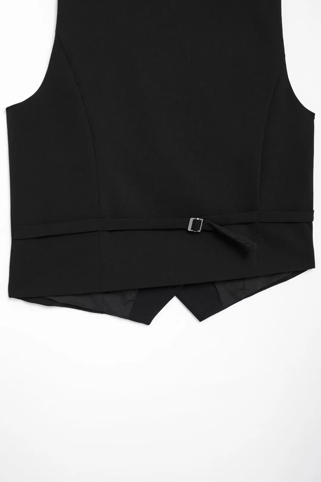 Solid Sleeveless V-Neck Vest and High Waist Zipper Loose Pants Set for Office and Casual Wear