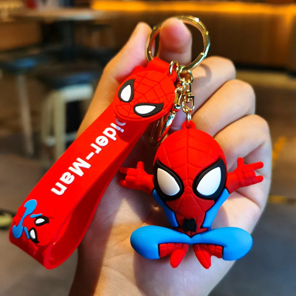 Spider-Man Keychain Cartoon Comics Pendant Jewelry Gift for Friends