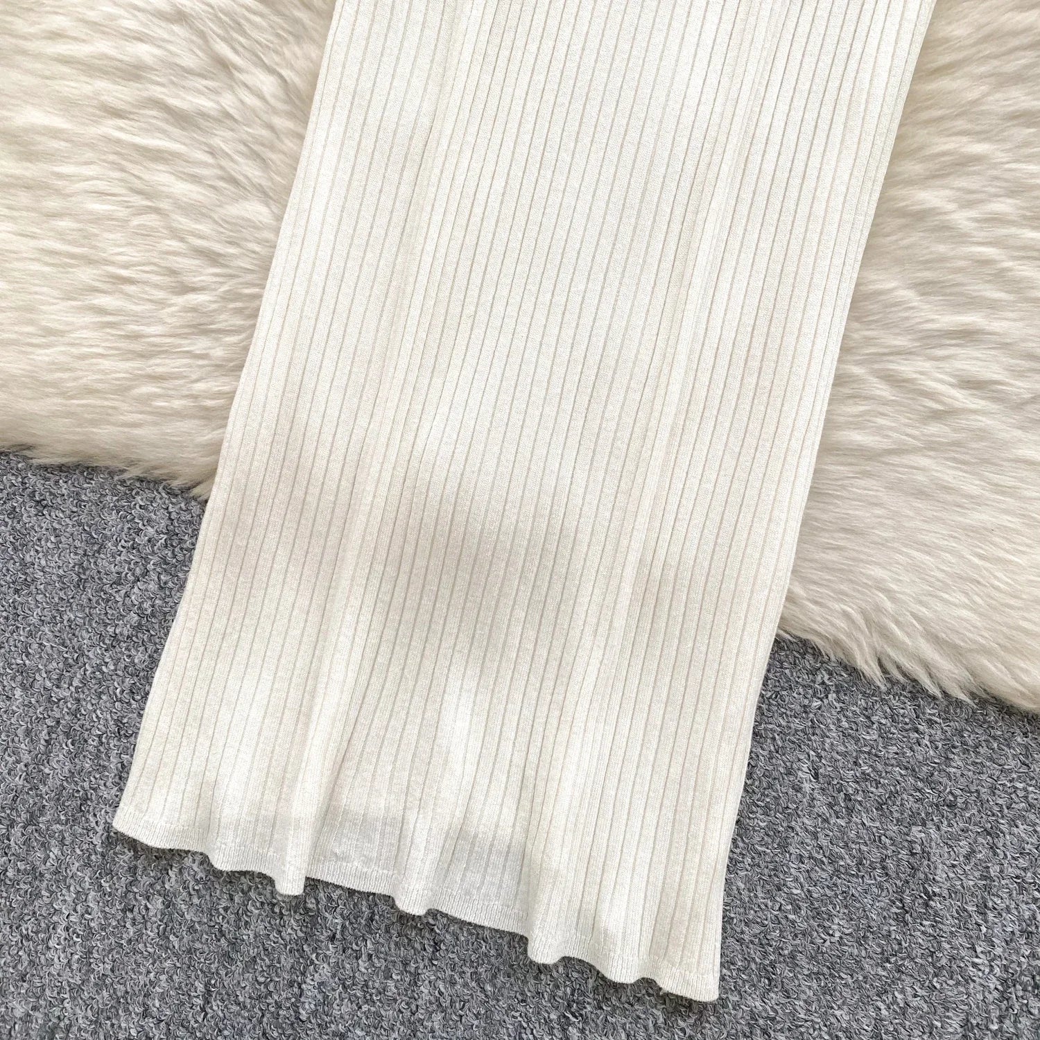 Knit Maxi Dress Women Sleeveless O Neck Bodycon Solid