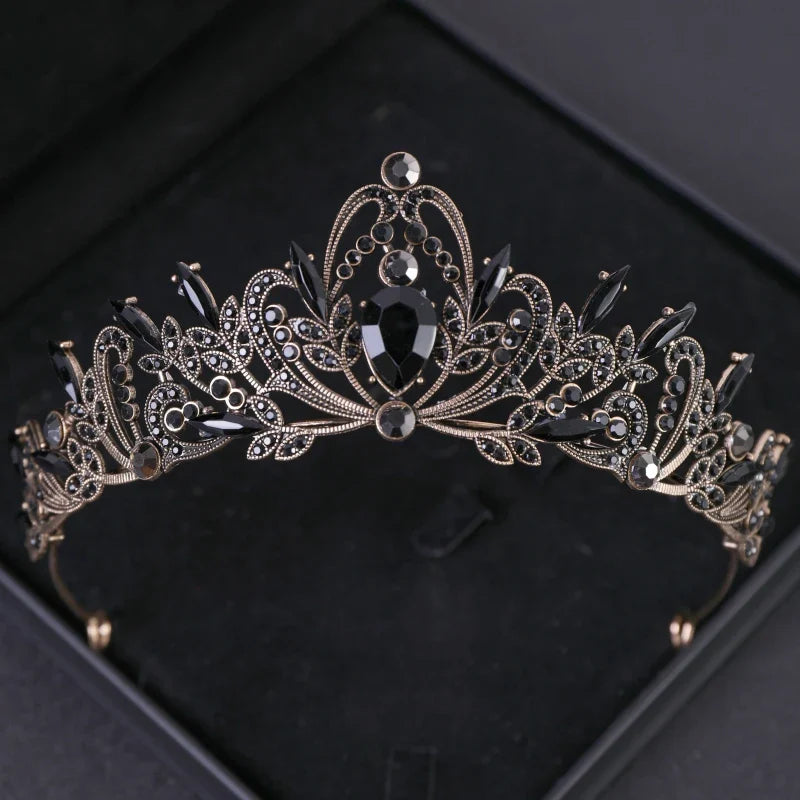 Purple Bridal Crown Tiara for Women Grand Party and Birthday Celebrations