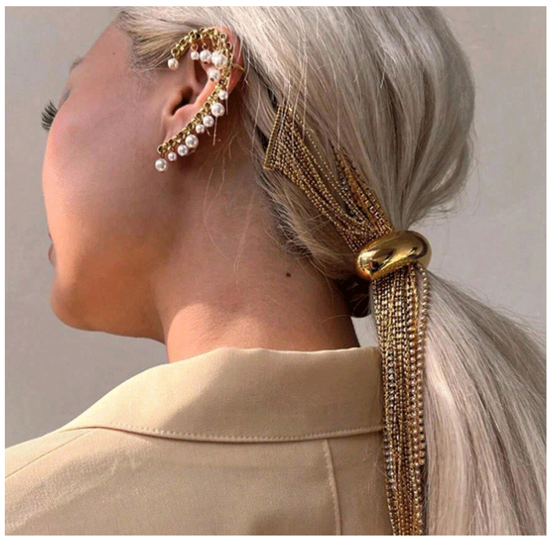 4pcs Elegant High Ponytail Hair Ties for Women Stylish Elastic Hair Accessories for Daily and Holiday Wear