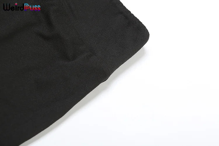 Weird Puss Tracksuit Women 2 Piece Set Casual Zip Thin Drawstring Crop Jacket and Leggings Matching Sporty Suit