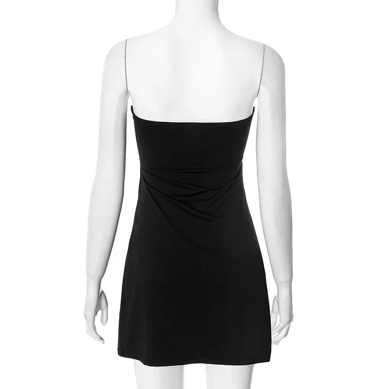 Strapless Summer Dress With Hollow Out Starfish Decor