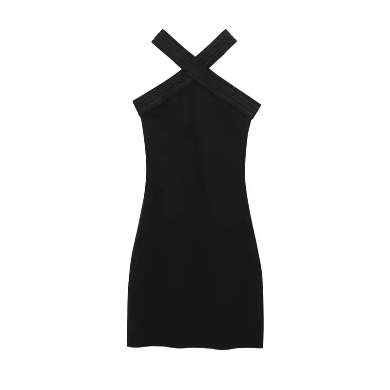 Womens Tube Top Dress Elastic Neck Bodycon Summer Chic