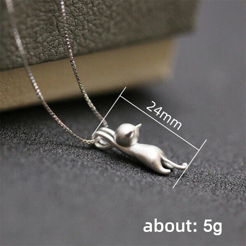 Cute Cat Pendant Necklace for Women Trendy Y2K Animal Jewelry Daily Wear and Party Accessories Gift