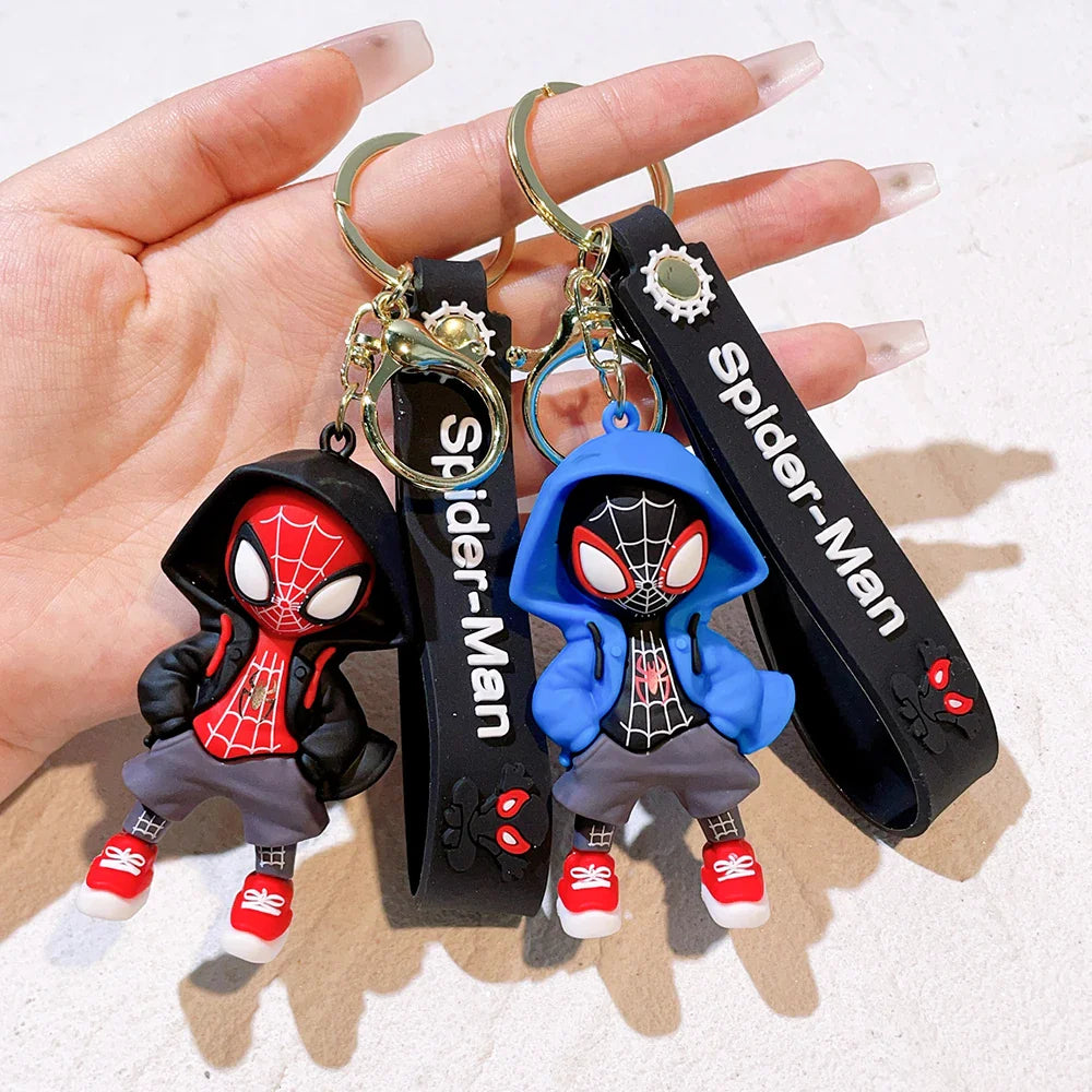 Spider-Man Keychain Cartoon Comics Pendant Jewelry Gift for Friends