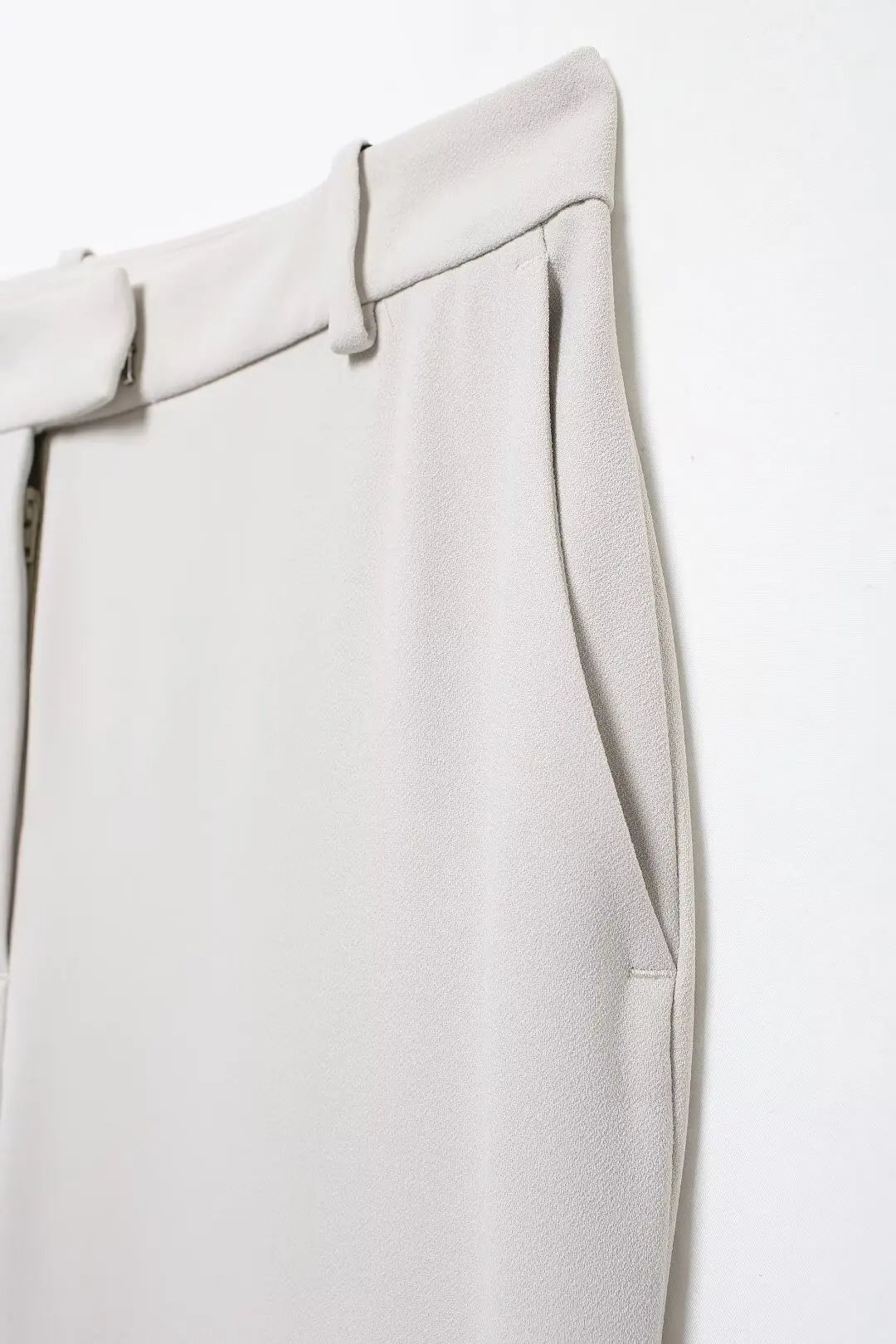 Women's Fashion Long Sleeve Suit Jacket with Belt and Zipper Straight Pants Set