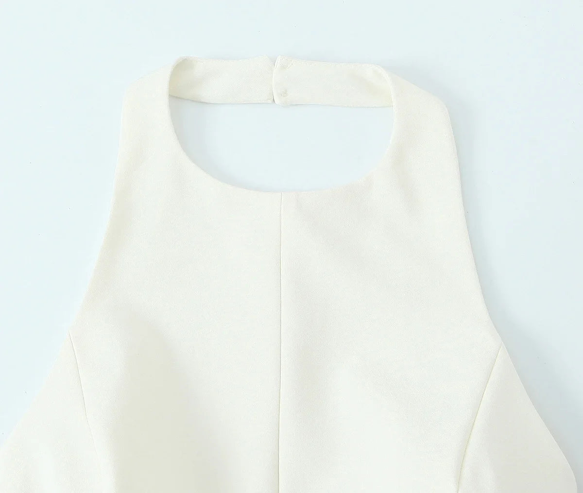 Pleated Slim Sleeveless A Line Dress With Waist Cinching