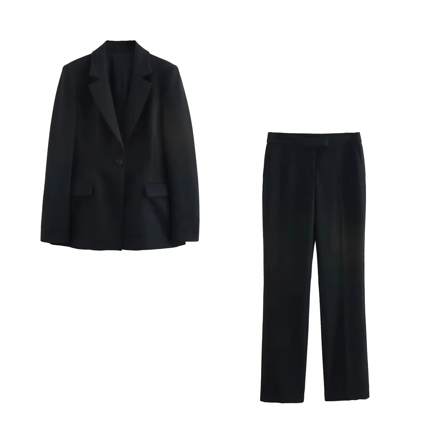Elegant Women Blazer And Pants Suit For Office Wear