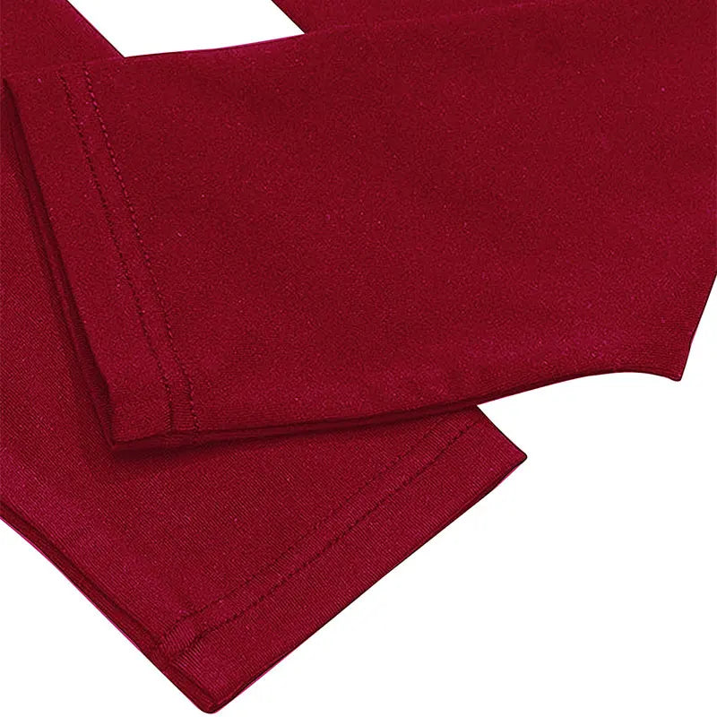 One Shoulder Red Dress Knit For Women Autumn Winter Fashion