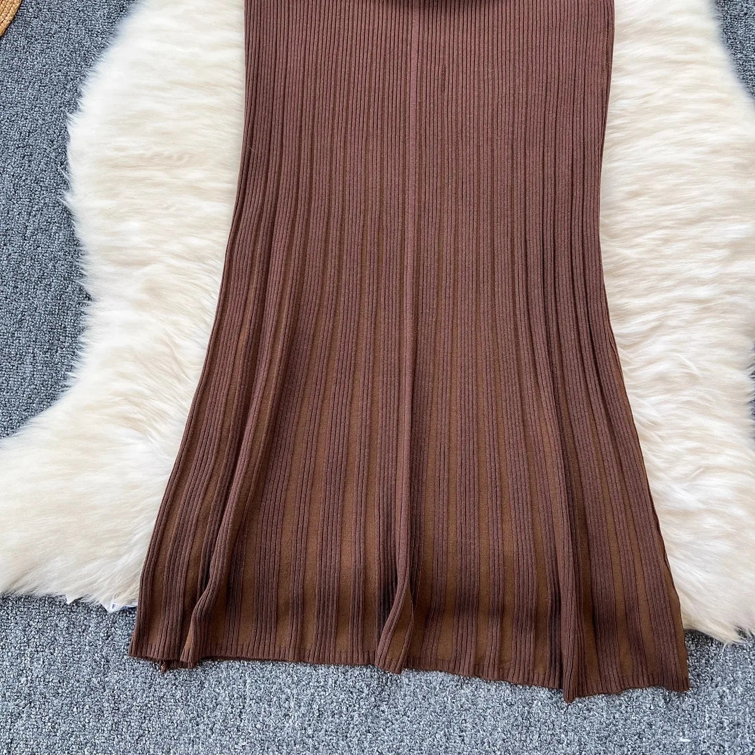 Knit Maxi Dress For Women Casual Mermaid Bodycon Knit