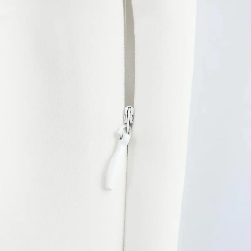 White Pleated Polo Shirt Dress With Short Sleeves Casual