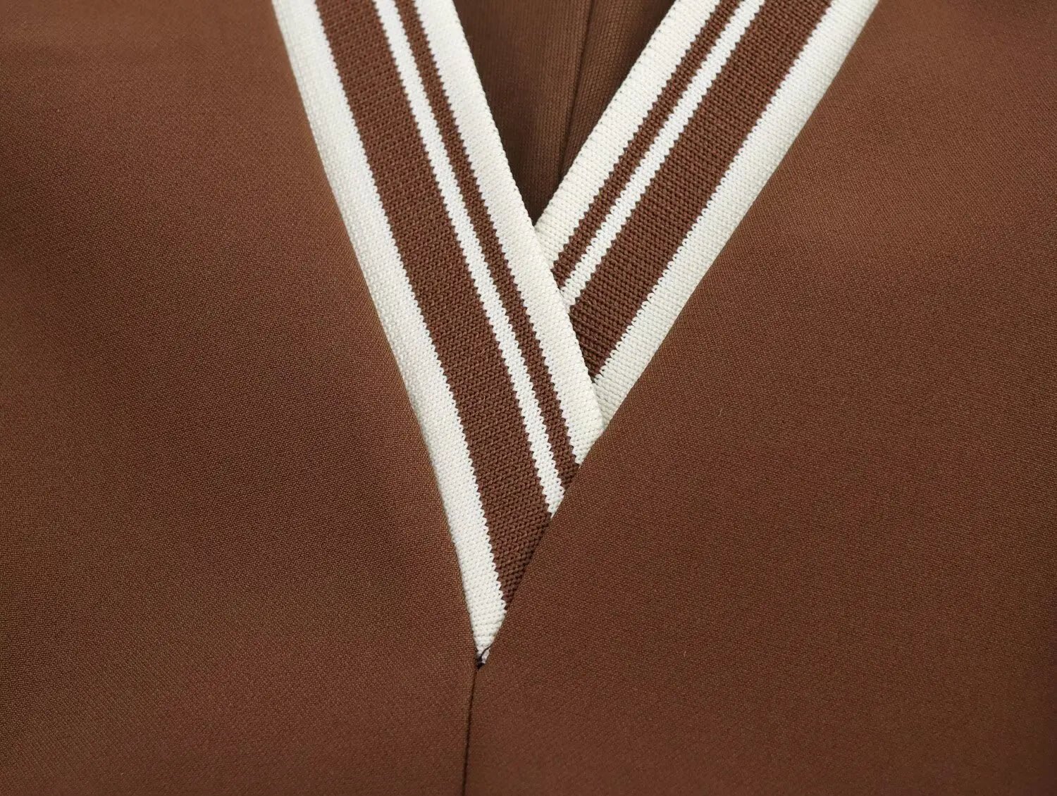 Women's Brown Striped Pleated Mini Dress Sleeveless Beach