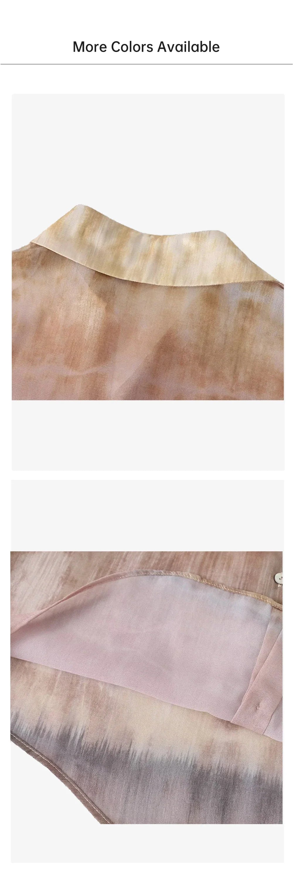 Casual Women's Long Sleeve Collar Shirt with Metal Foil Tie Dye Print Slimming Fashion Top