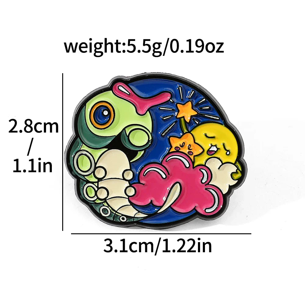 5 Pieces Cartoon Pokémon Charmander Metal Brooch Set Cute Enamel Lapel Pins for Backpack and Clothing Jewelry Accessories