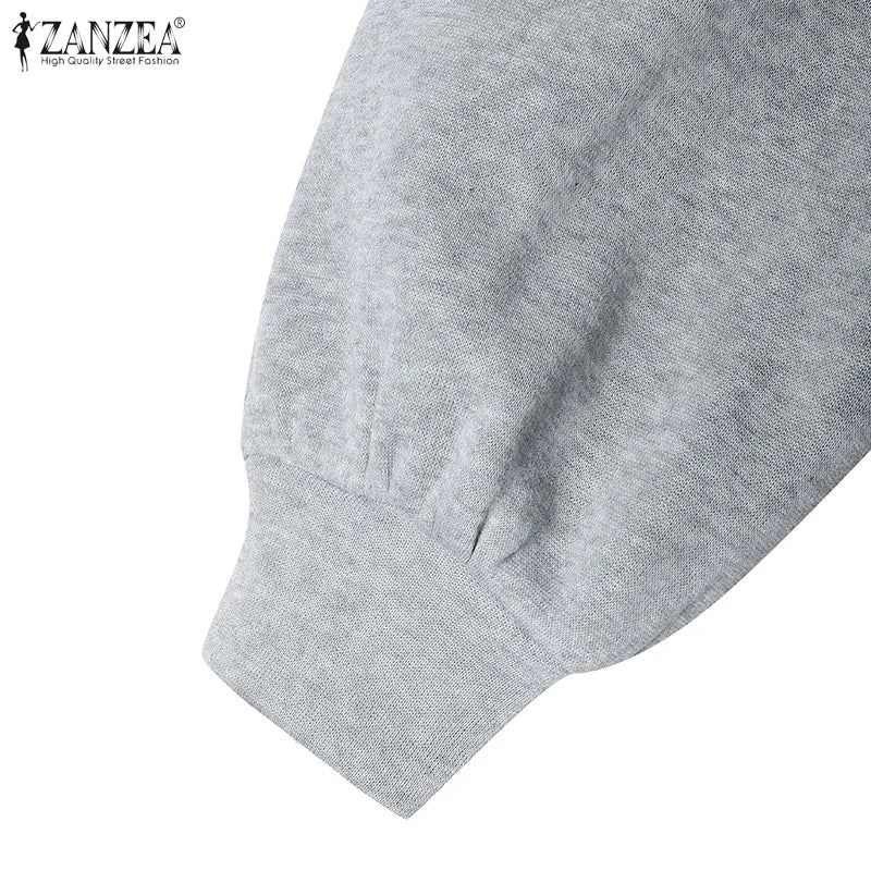 Autumn Boho Long Sleeve Sweatshirt Maxi Dress With Pockets