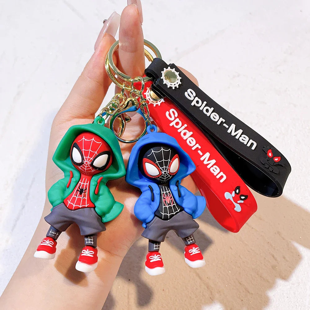Spider-Man Keychain Cartoon Comics Pendant Jewelry Gift for Friends