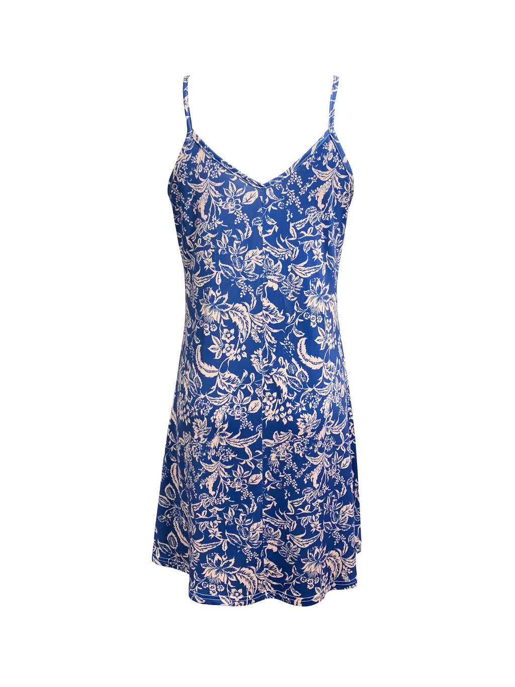 Plant Print Spaghetti Strap Summer Vacation Dress Chic