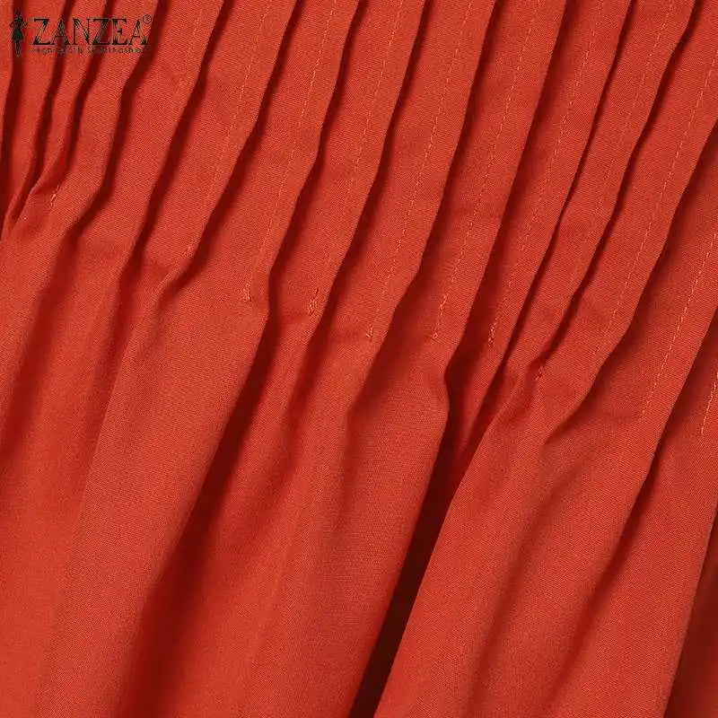 Summer Party Sundress Women O Neck Short Sleeve Mid Calf