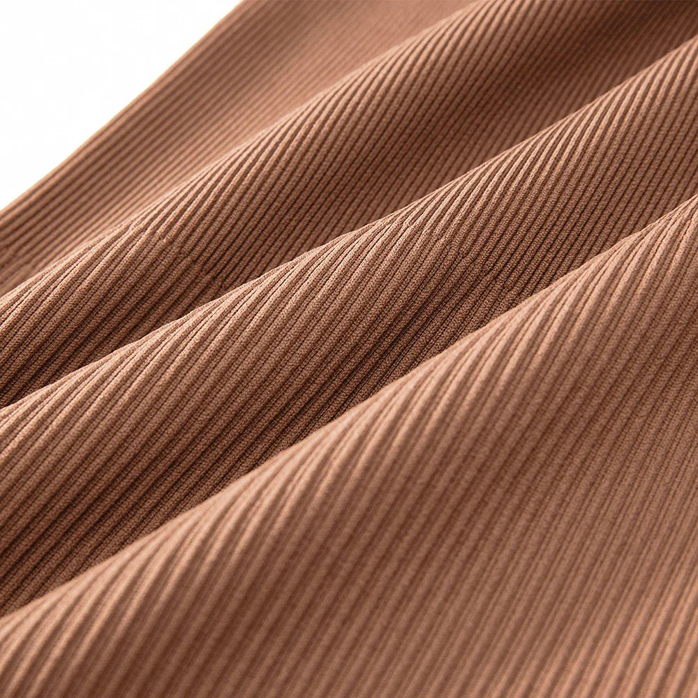 Bodycon Slim Fit Zipper Jumpsuit for Women Casual Brown Fitness Romper Streetwear Playsuit Overall