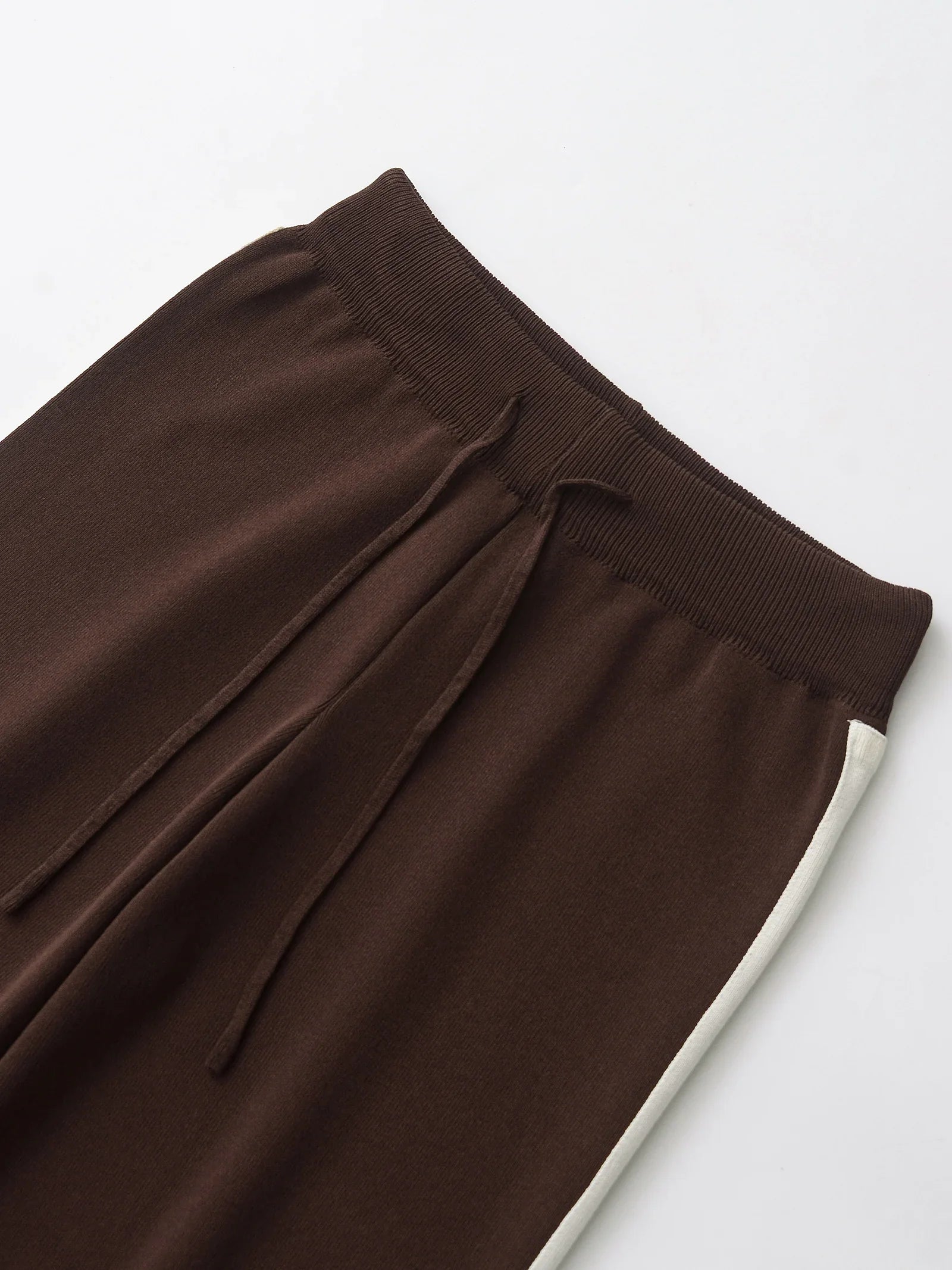 Elegant Women's Knit Sweatshirt and Drawstring Trousers Set with Hooded Zipper