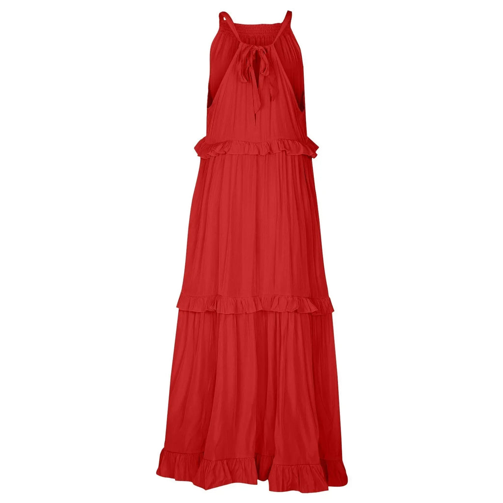 Women Summer Maxi Dress Lightweight Beach Swing Dress