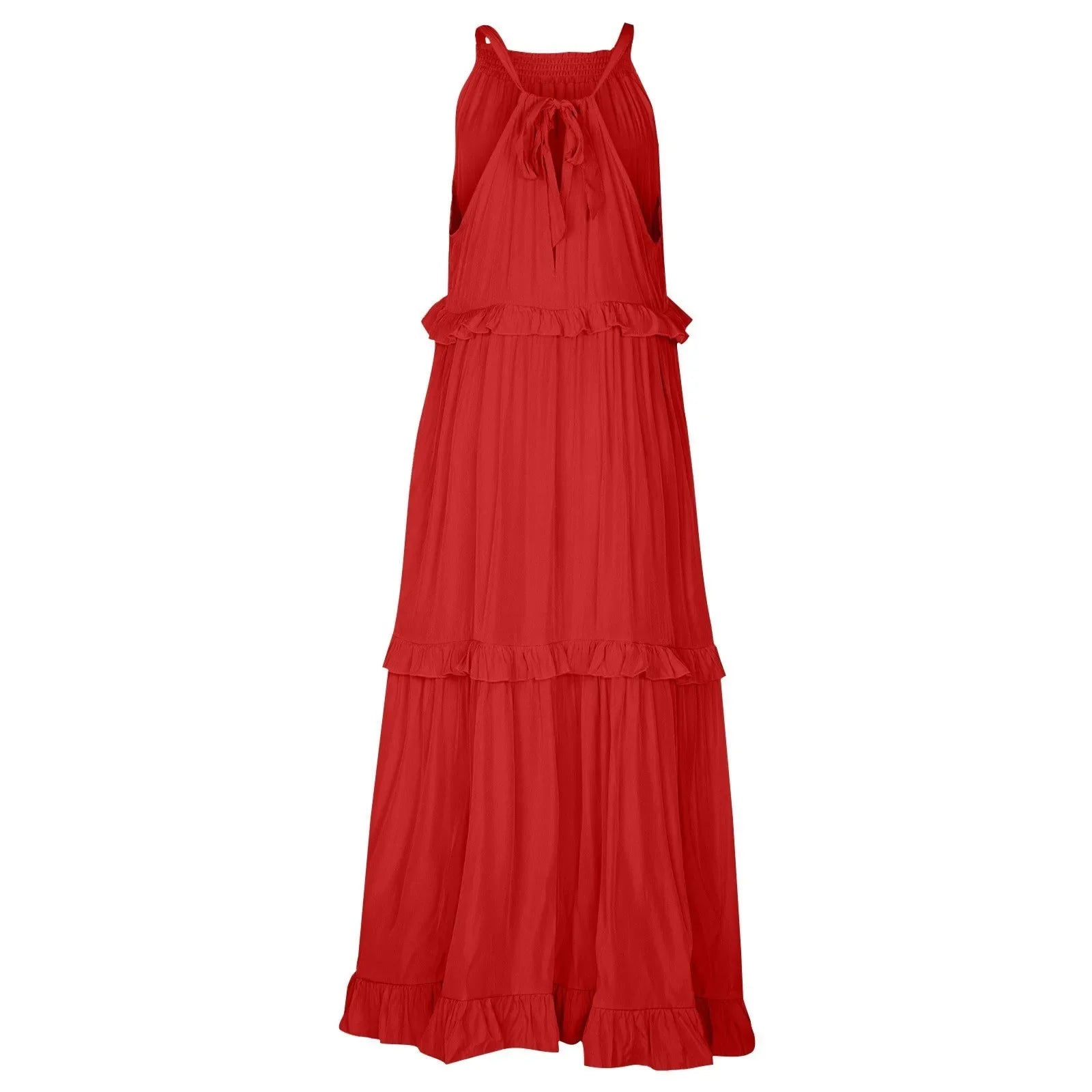 Women Summer Maxi Dress Lightweight Beach Swing Dress