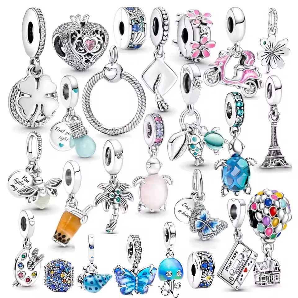 925 Sterling Silver Turtle Charm Pendant for 3mm Bracelets Ideal Gift for Women DIY Jewelry Collection