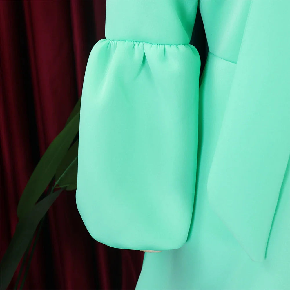 Elegant A Line Midi Dress With Bow Collar For Party