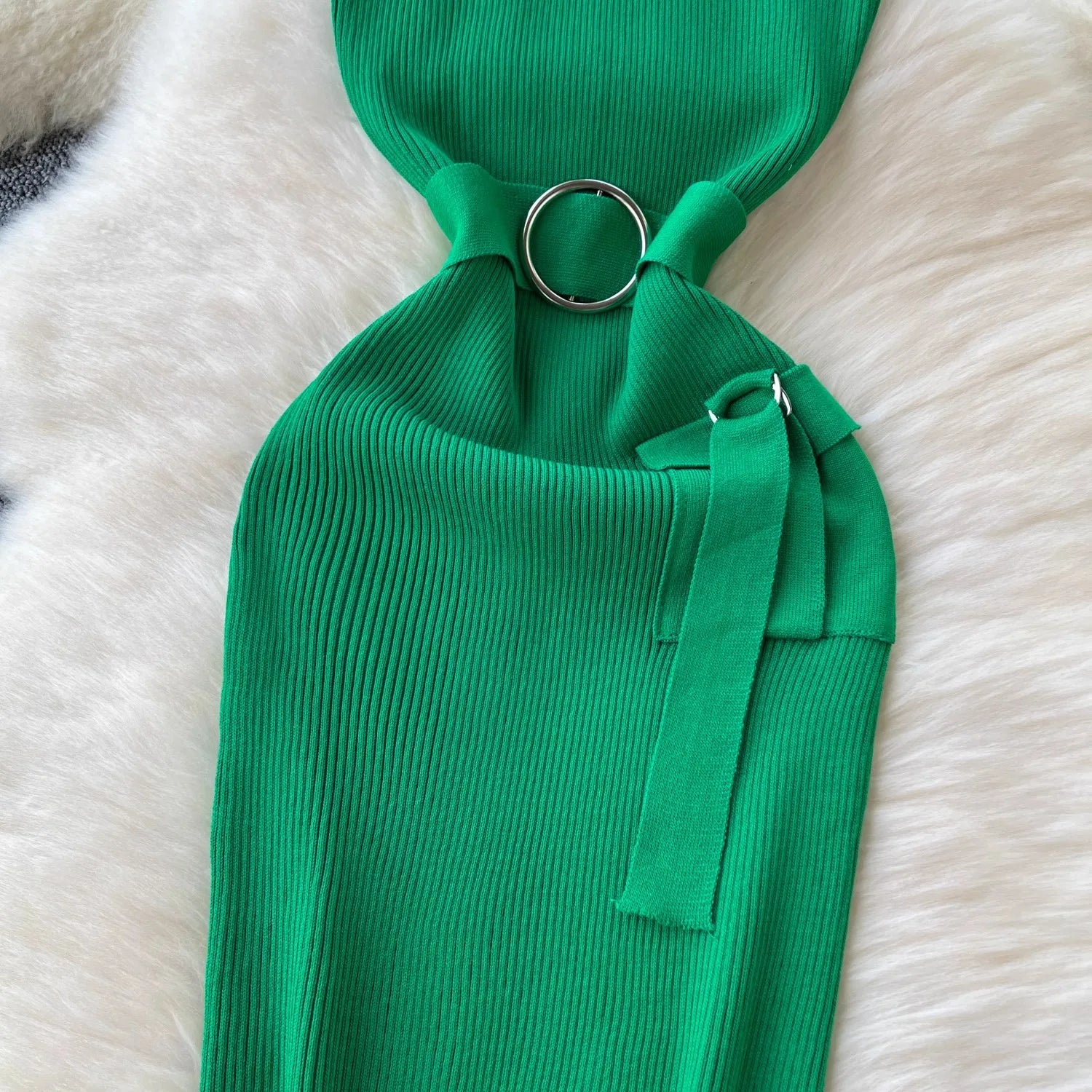 Bodycon Dress Knit Summer Fashion For Women Slim Fit