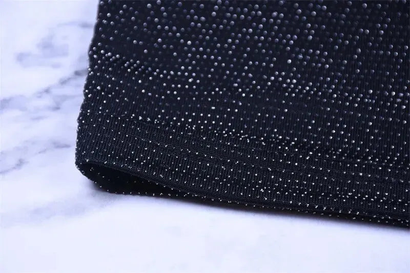 Black Midi Dress Long Sleeve Party Evening Streetwear