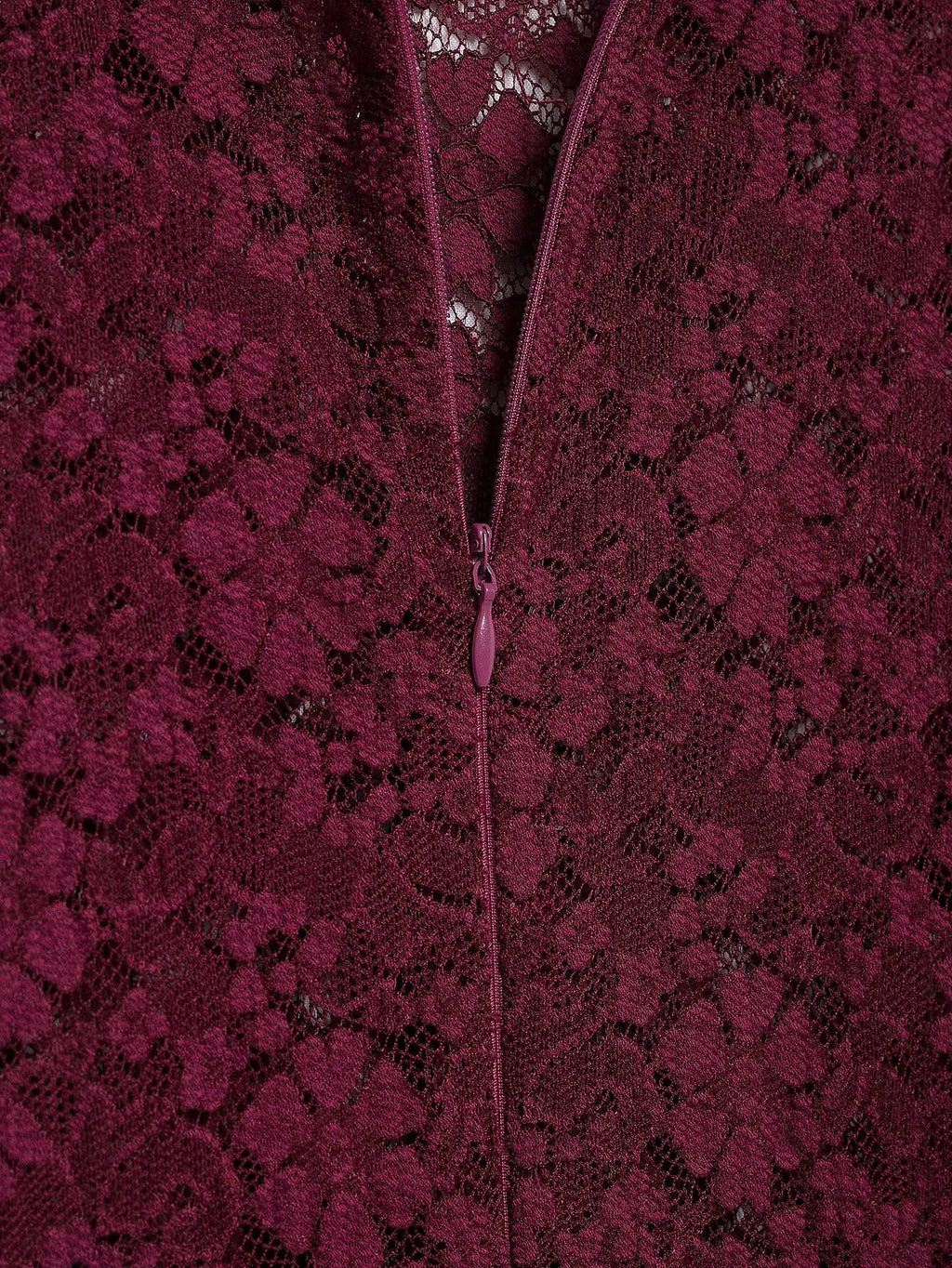 Lace Midi Dress Solid Hollow Out Asymmetric Long Sleeve