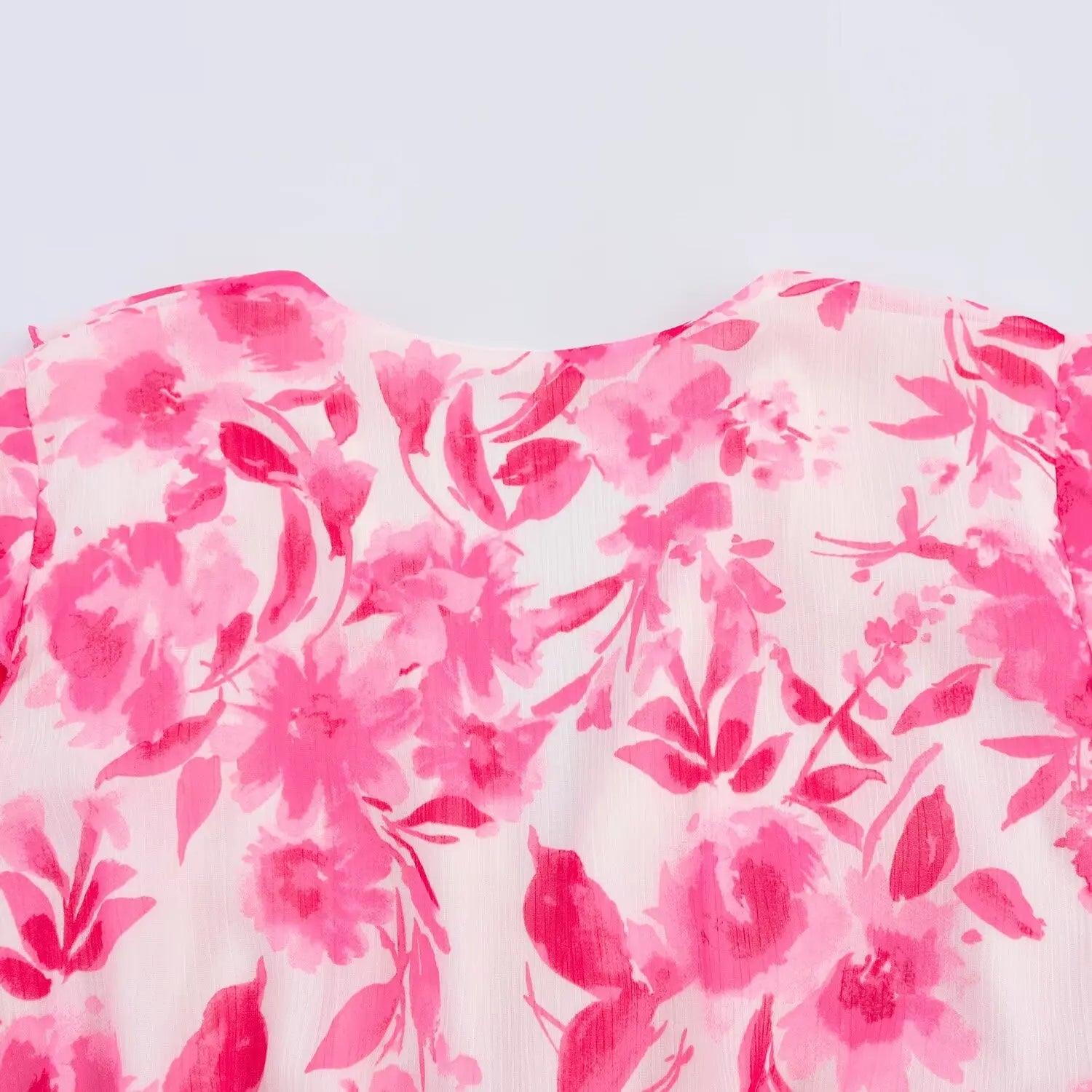 Casual V Neck Printed Belted Long Sleeve Dress For Women