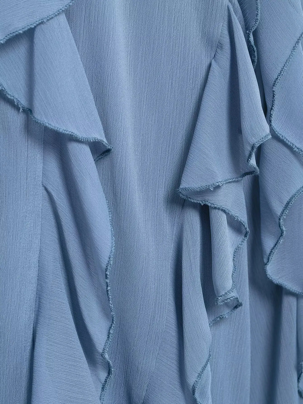 Women's Burgundy Ruffle Layer Casual Blouse Long Sleeve Loose Fit Button-Front Shirt High Street Fashion Top